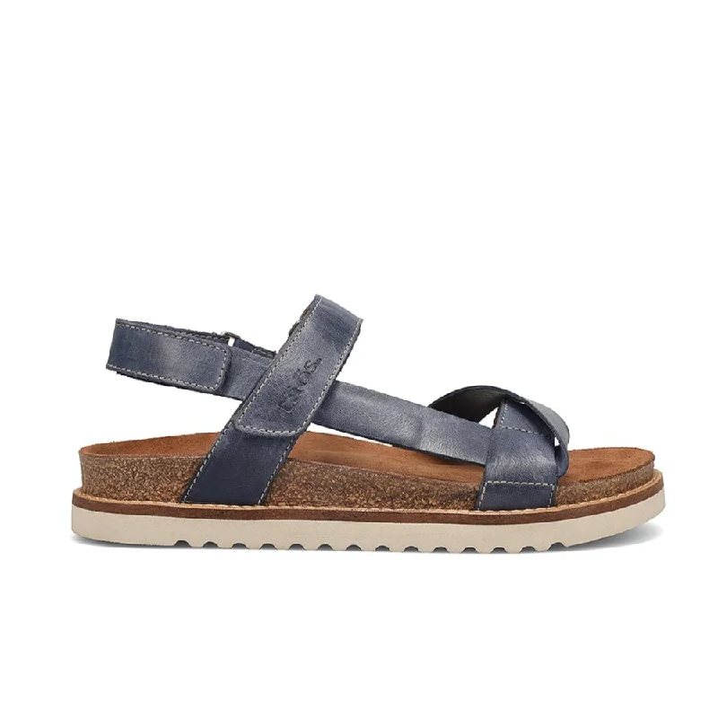 Women's Sandals with a Wedge Heel and a Tassel Detail in Orange for a Trendy Look Women's Sandals with a Wedge Heel and a Tassel Detail in Orange for a Trendy Look Shock - Absorbing Women's Sandals with a Soft Insole in Black for Active LifestylesTaos Women's Sideways - Dark Blue