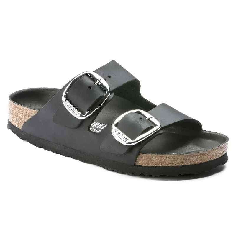 Women's Leather - Strapped Sandals with a Braided Detail in Brown for a Rustic Appeal Women's Leather - Strapped Sandals with a Braided Detail in Brown for a Rustic Appeal Orthopedic Women's Sandals with Arch Support in Gray for Foot HealthArizona Big Buckle - Black