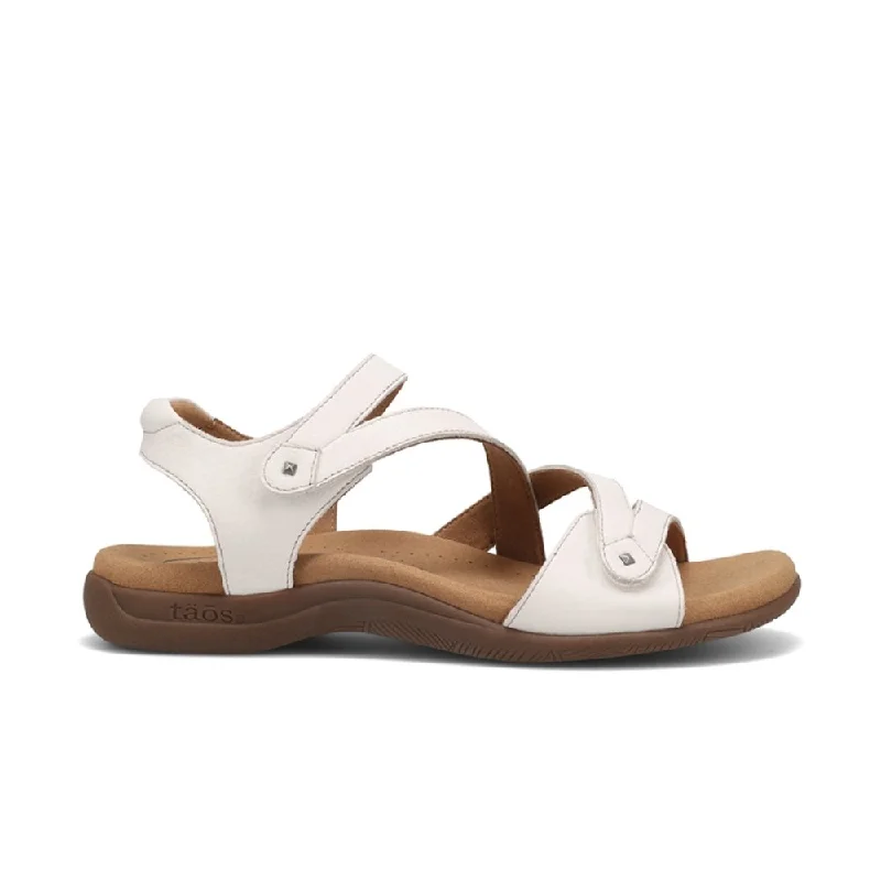 Women's Ankle - Strap Sandals with a Block Heel in Red for a Sophisticated Style Women's Ankle - Strap Sandals with a Block Heel in Red for a Sophisticated Style Sustainable Women's Recycled Material Sandals in Beige for Eco - Conscious ShoppersTaos Women's Big Time - White