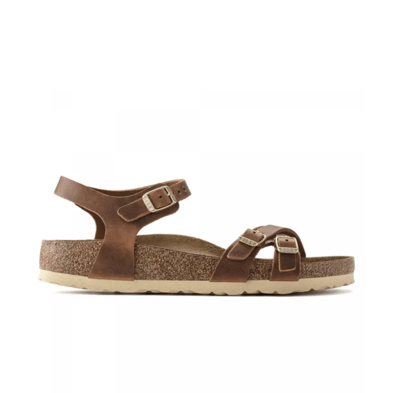 Women's Sandals with a Wedge Heel and a Tassel Detail in Orange for a Trendy Look Women's Sandals with a Wedge Heel and a Tassel Detail in Orange for a Trendy Look Shock - Absorbing Women's Sandals with a Soft Insole in Black for Active LifestylesBirkenstock Women's Kumba - Cognac Oiled Leather
