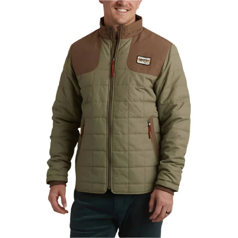Fleece - lined men jackets for cold - weather commuting Lightweight men coats made of breathable fabric for spring and autumn Merlin Jacket In Mountain Green/teak Fleece - lined men jackets for cold - weather commuting Lightweight men coats made of breathable fabric for spring and autumn Merlin Jacket In Mountain Green/teak