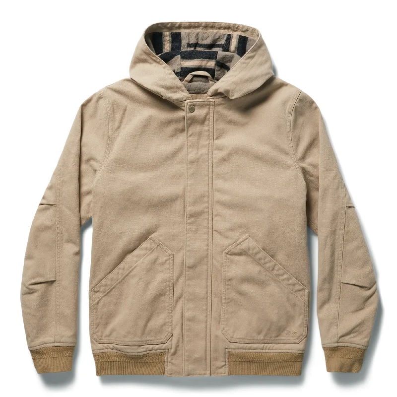 Denim men jackets with embroidered patches for a personalized touch Men coats with a detachable faux - fur collar for a trendy and warm touch The Workhorse Hoodie in Sand Boss Duck Denim men jackets with embroidered patches for a personalized touch Men coats with a detachable faux - fur collar for a trendy and warm touch The Workhorse Hoodie in Sand Boss Duck