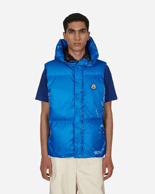 Slim - fit leather men jackets with a distressed finish for a rugged look Stylish men coats with a double - breasted design for a formal look Lawu Down Vest Blue Slim - fit leather men jackets with a distressed finish for a rugged look Stylish men coats with a double - breasted design for a formal look Lawu Down Vest Blue