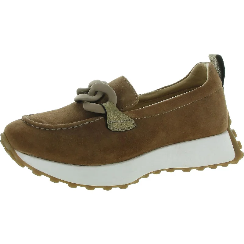 Diba True Womens KIND WORDS Chain Suede Loafers