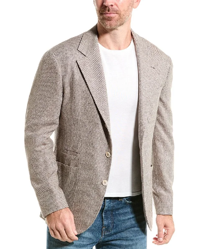 Checkered men jackets in a plaid pattern for a preppy appearance Men coats with a zip - out lining for easy cleaning and versatility GIACCA DECOSTRUITA Checkered men jackets in a plaid pattern for a preppy appearance Men coats with a zip - out lining for easy cleaning and versatility GIACCA DECOSTRUITA