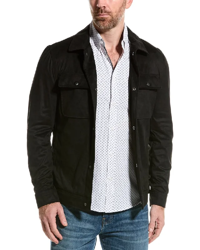 Men jackets with a built - in hood that can be stowed away when not in use Men coats with a hooded design for added protection against the elements Report Collection Modern Fit Shacket Men jackets with a built - in hood that can be stowed away when not in use Men coats with a hooded design for added protection against the elements Report Collection Modern Fit Shacket