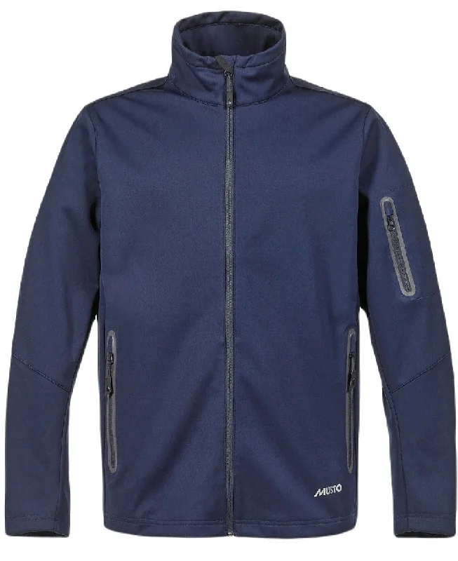 Bomber men jackets with ribbed cuffs for a classic 80s style Slim - fit men coats in navy blue for a classic and sophisticated appearance Musto Mens Essential Softshell Jacket Bomber men jackets with ribbed cuffs for a classic 80s style Slim - fit men coats in navy blue for a classic and sophisticated appearance Musto Mens Essential Softshell Jacket