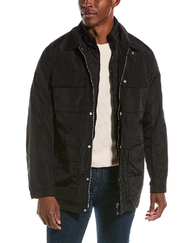 Performance - driven men jackets with breathable fabric for sports Men coats with a stand - up collar for a sleek and modern look Armani Exchange Caban 2-In-1 Coat Performance - driven men jackets with breathable fabric for sports Men coats with a stand - up collar for a sleek and modern look Armani Exchange Caban 2-In-1 Coat