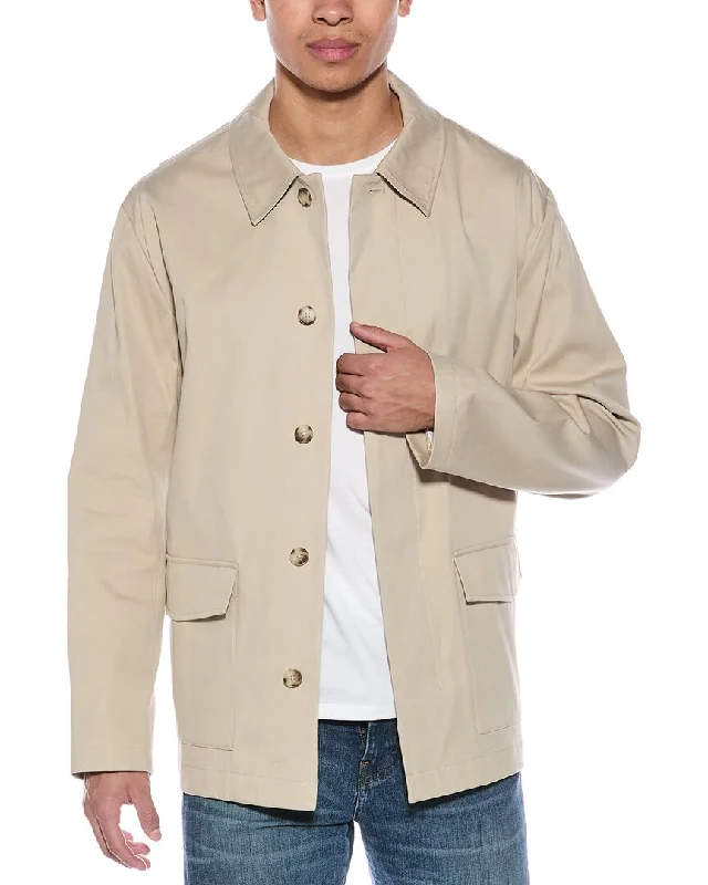 Tailored men jackets to pair with formal trousers for business meetings Men coats with a drawstring waist for a customizable fit Vince Short Mac Coat Tailored men jackets to pair with formal trousers for business meetings Men coats with a drawstring waist for a customizable fit Vince Short Mac Coat