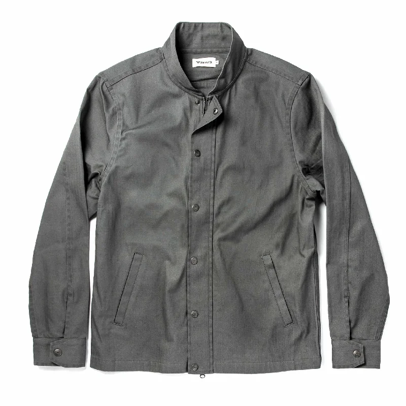 Checkered men jackets in a plaid pattern for a preppy appearance Men coats with a zip - out lining for easy cleaning and versatility The Bomber Jacket in Washed Slate Herringbone Checkered men jackets in a plaid pattern for a preppy appearance Men coats with a zip - out lining for easy cleaning and versatility The Bomber Jacket in Washed Slate Herringbone