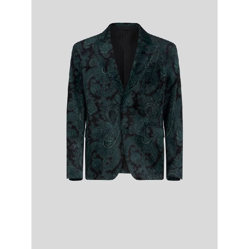 Men jackets with a built - in hood that can be stowed away when not in use Men coats with a hooded design for added protection against the elements RIBBED PAISLEY JACKET Men jackets with a built - in hood that can be stowed away when not in use Men coats with a hooded design for added protection against the elements RIBBED PAISLEY JACKET