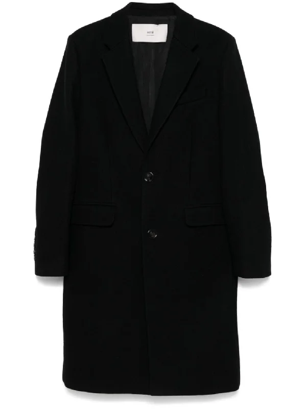 Men jackets with a hidden interior pocket for secure storage Men coats with multiple inner pockets for convenient storage of essentials Ami Paris Men's Coats Men jackets with a hidden interior pocket for secure storage Men coats with multiple inner pockets for convenient storage of essentials Ami Paris Men's Coats