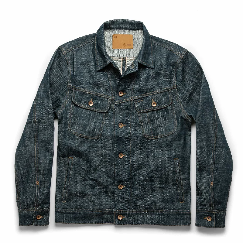 Fleece - lined men jackets for cold - weather commuting Lightweight men coats made of breathable fabric for spring and autumn The Long Haul Jacket in Green Cast Selvage Fleece - lined men jackets for cold - weather commuting Lightweight men coats made of breathable fabric for spring and autumn The Long Haul Jacket in Green Cast Selvage
