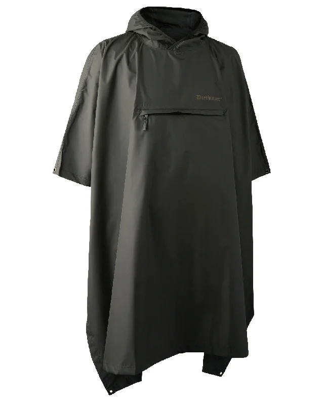 Men jackets with a built - in hood that can be stowed away when not in use Men coats with a hooded design for added protection against the elements Deerhunter Survivor Rain Poncho Men jackets with a built - in hood that can be stowed away when not in use Men coats with a hooded design for added protection against the elements Deerhunter Survivor Rain Poncho