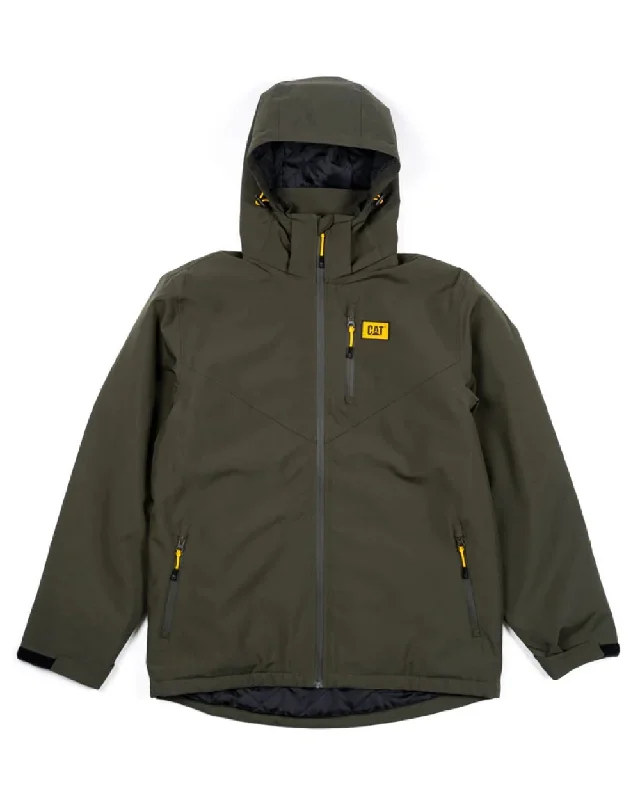 Men jackets with a built - in hood that can be stowed away when not in use Men coats with a hooded design for added protection against the elements Caterpillar Lightweight Insulated Jacket Men jackets with a built - in hood that can be stowed away when not in use Men coats with a hooded design for added protection against the elements Caterpillar Lightweight Insulated Jacket