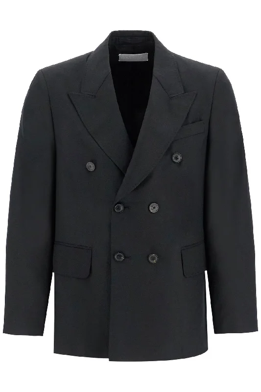 Slim - fit leather men jackets with a distressed finish for a rugged look Stylish men coats with a double - breasted design for a formal look Our Legacy Men's Double-Breasted Panama Blazer Slim - fit leather men jackets with a distressed finish for a rugged look Stylish men coats with a double - breasted design for a formal look Our Legacy Men's Double-Breasted Panama Blazer