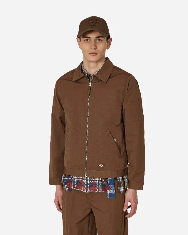 Slim - fit leather men jackets with a distressed finish for a rugged look Stylish men coats with a double - breasted design for a formal look Pop Trading Company Eisenhower Jacket Rain Drum Slim - fit leather men jackets with a distressed finish for a rugged look Stylish men coats with a double - breasted design for a formal look Pop Trading Company Eisenhower Jacket Rain Drum