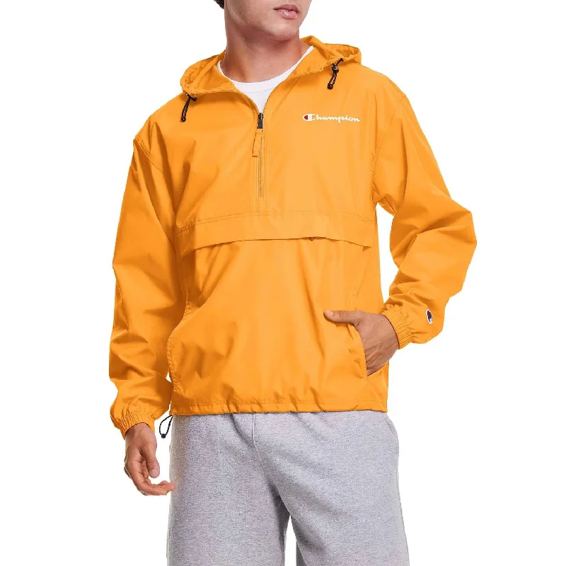 Slim - fit leather men jackets with a distressed finish for a rugged look Stylish men coats with a double - breasted design for a formal look Men's Stadium Packable Windbreaker Jacket In Gold Slim - fit leather men jackets with a distressed finish for a rugged look Stylish men coats with a double - breasted design for a formal look Men's Stadium Packable Windbreaker Jacket In Gold