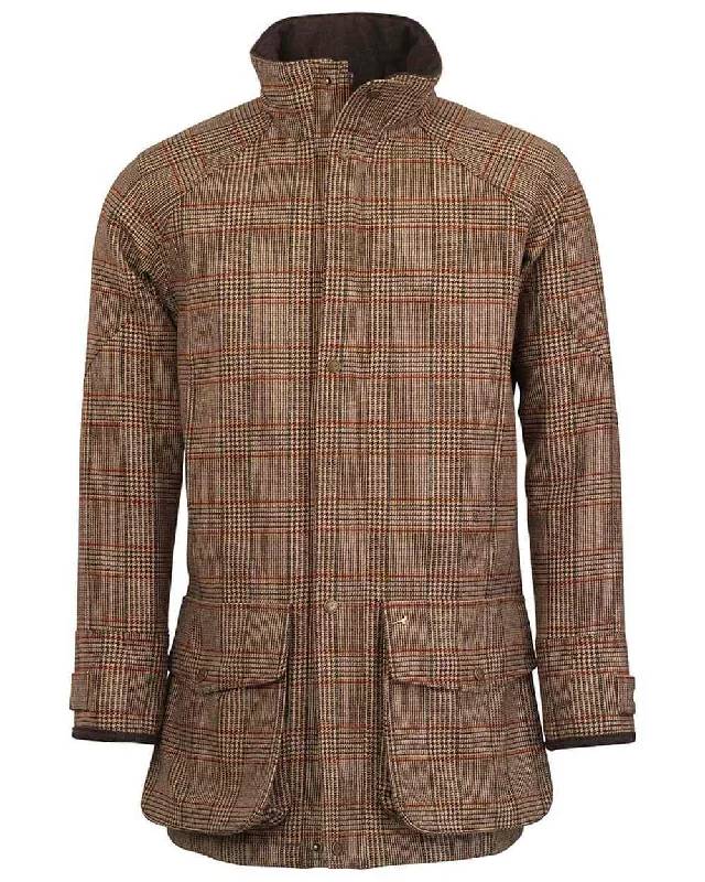 Windbreaker men jackets with UV protection for outdoor activities Long - line men coats reaching below the knee for maximum coverage Laksen Cavendish Tweed Fairfax Coat With CTX Windbreaker men jackets with UV protection for outdoor activities Long - line men coats reaching below the knee for maximum coverage Laksen Cavendish Tweed Fairfax Coat With CTX