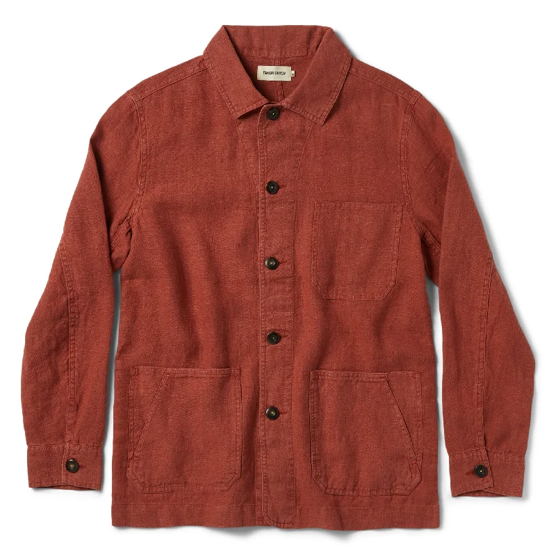 Plus - size men jackets with adjustable drawstrings for a comfortable fit Men coats with a wind - resistant outer layer for blustery weather The Ojai Jacket in Rust Hemp Plus - size men jackets with adjustable drawstrings for a comfortable fit Men coats with a wind - resistant outer layer for blustery weather The Ojai Jacket in Rust Hemp