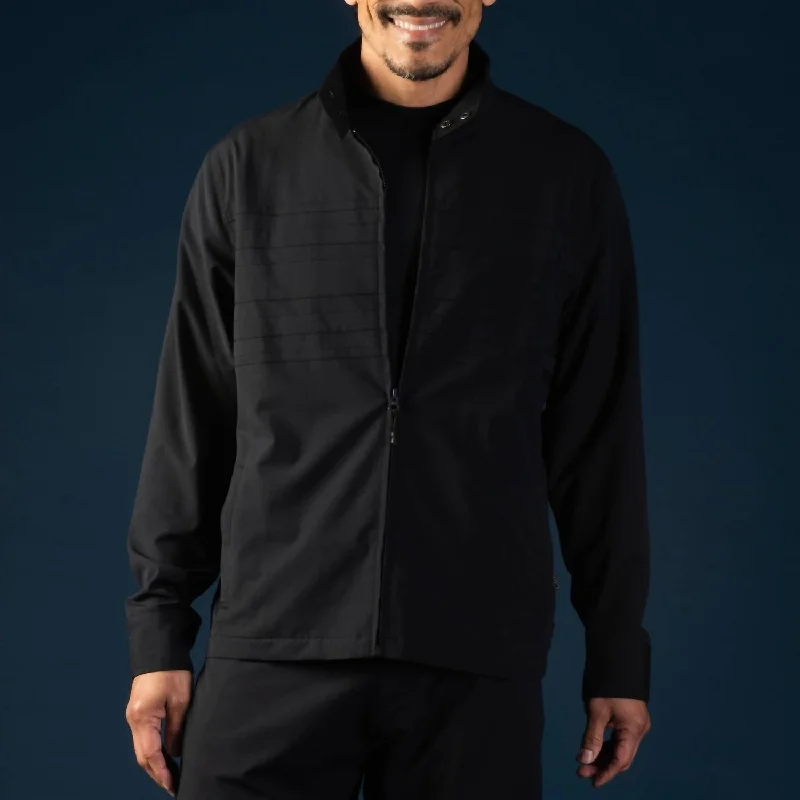 Plus - size men jackets with adjustable drawstrings for a comfortable fit Men coats with a wind - resistant outer layer for blustery weather Lightweight Track Jacket In Black Plus - size men jackets with adjustable drawstrings for a comfortable fit Men coats with a wind - resistant outer layer for blustery weather Lightweight Track Jacket In Black