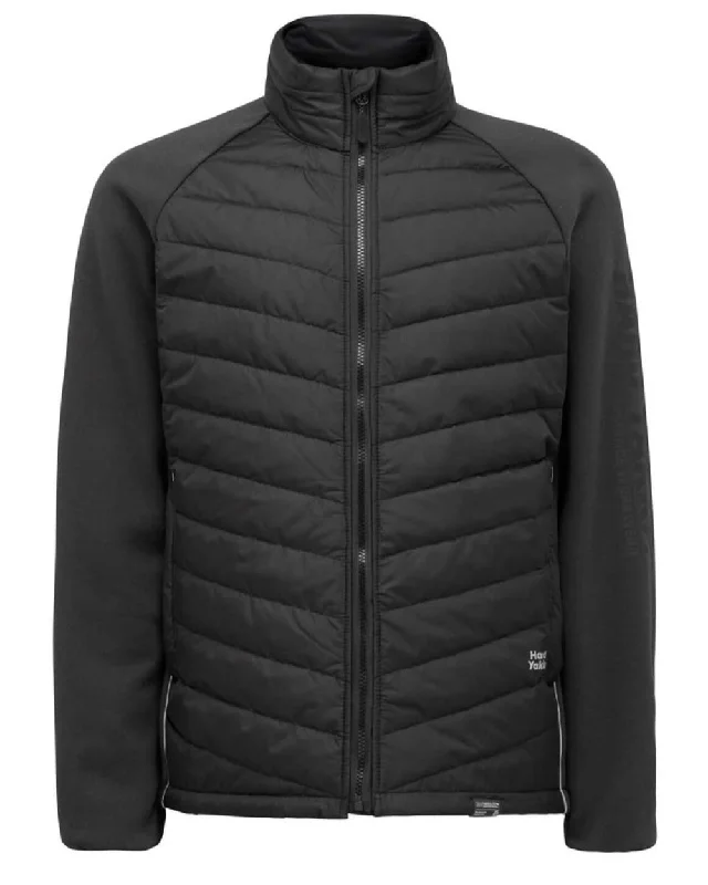 Down - filled men jackets in bright colors for winter fashion Waterproof men coats with taped seams for heavy rain and snow days Hard Yakka Apex Hybrid Jacket Down - filled men jackets in bright colors for winter fashion Waterproof men coats with taped seams for heavy rain and snow days Hard Yakka Apex Hybrid Jacket