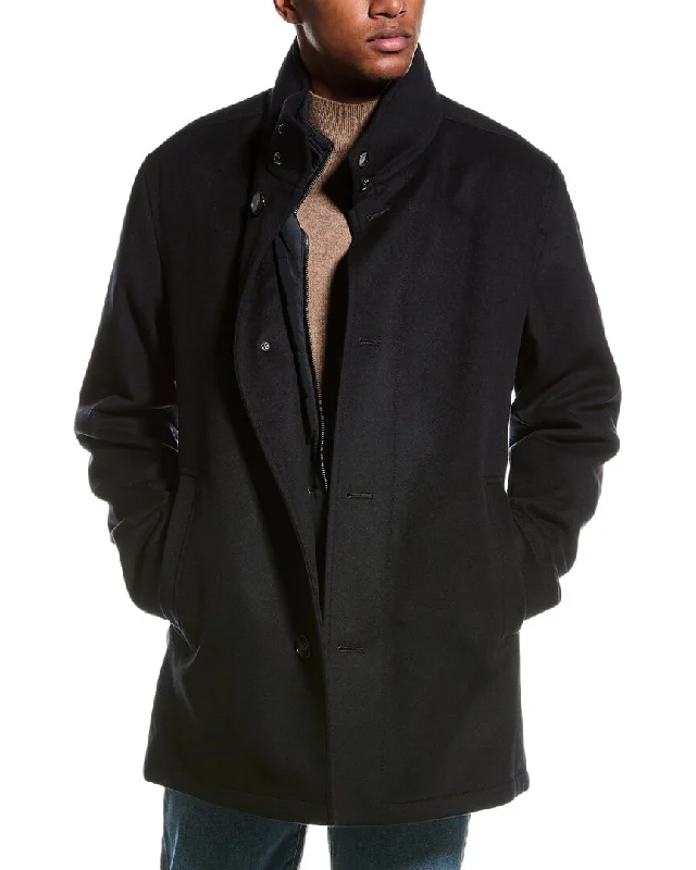 Plus - size men jackets with adjustable drawstrings for a comfortable fit Men coats with a wind - resistant outer layer for blustery weather BOSS Hugo Boss Coxtan Wool-Blend Coat