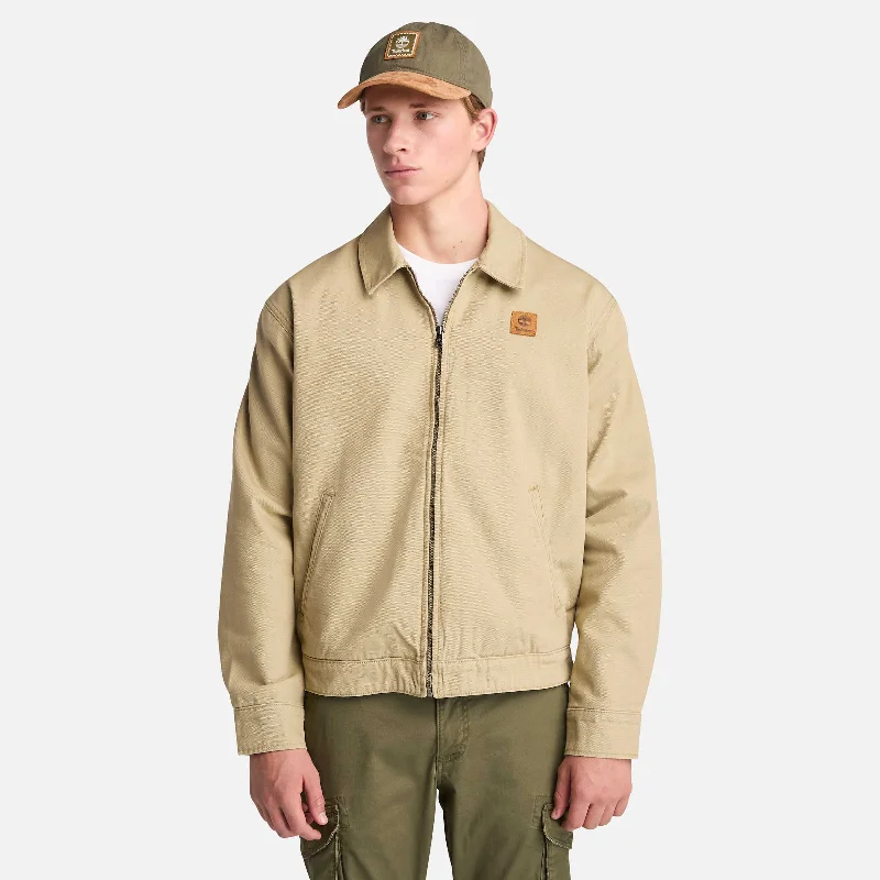 Waterproof men jackets with taped seams for heavy rain protection Men coats made of high - quality leather for a rugged and durable option Men's Hollis Canvas Jacket Waterproof men jackets with taped seams for heavy rain protection Men coats made of high - quality leather for a rugged and durable option Men's Hollis Canvas Jacket