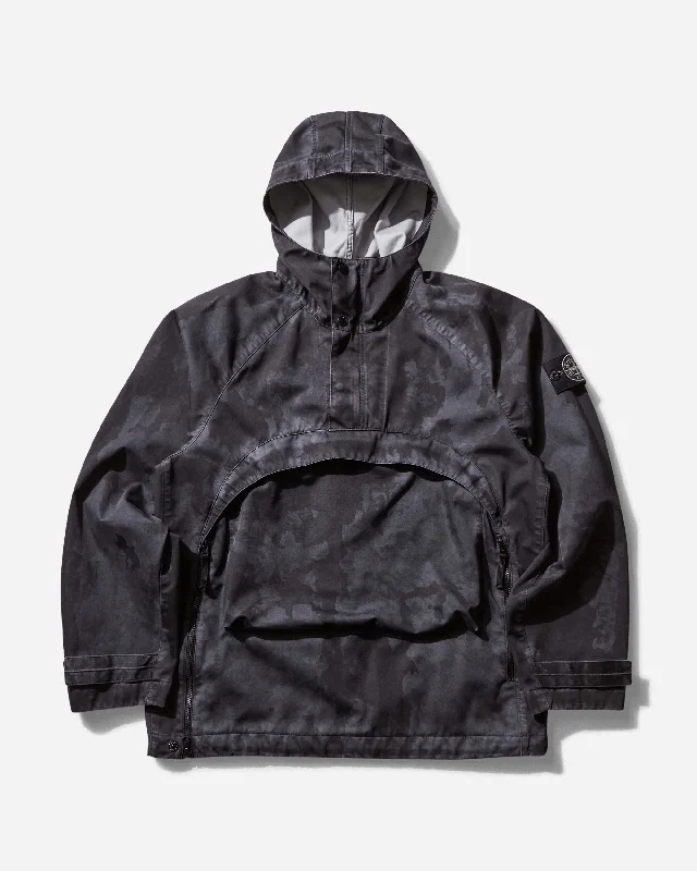 Hooded men jackets with a detachable faux - fur trim for added warmth Men coats with a quilted pattern for added texture and warmth Men's Raso Gommato 3L Laser Camo Anorak Lead Grey Hooded men jackets with a detachable faux - fur trim for added warmth Men coats with a quilted pattern for added texture and warmth Men's Raso Gommato 3L Laser Camo Anorak Lead Grey