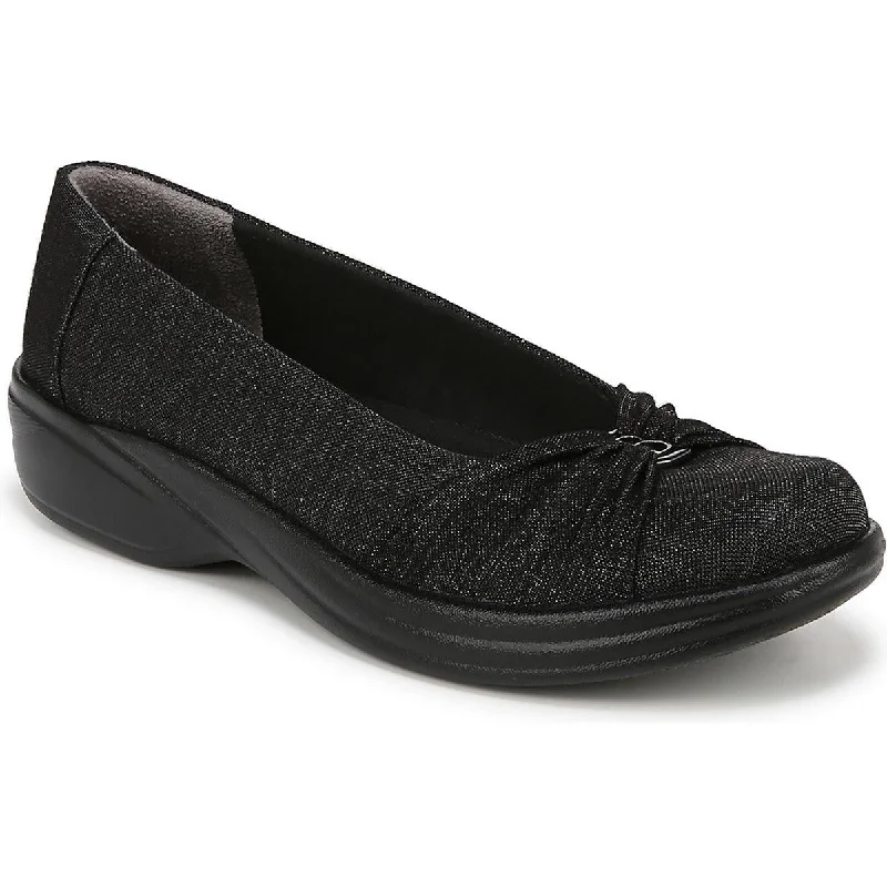 Dolce Vita Womens Paige Cushioned Footbed Shimmer Ballet Flats