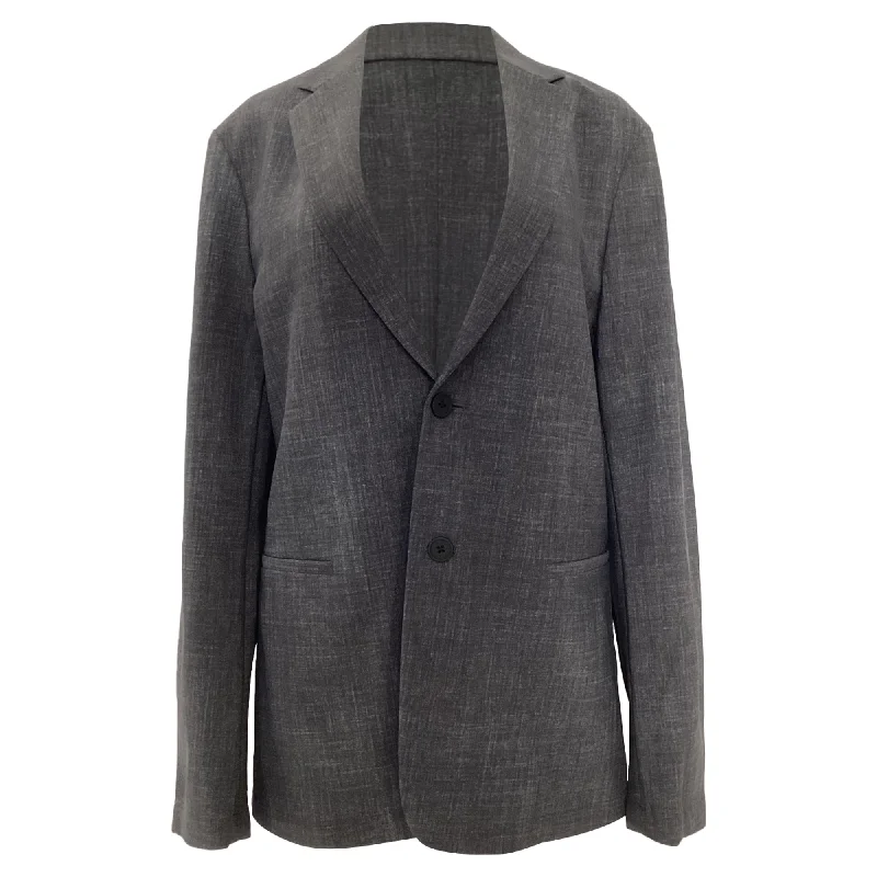 Waterproof men jackets with taped seams for heavy rain protection Men coats made of high - quality leather for a rugged and durable option Theory Single-Breasted Blazer in Grey Polyamide Waterproof men jackets with taped seams for heavy rain protection Men coats made of high - quality leather for a rugged and durable option Theory Single-Breasted Blazer in Grey Polyamide