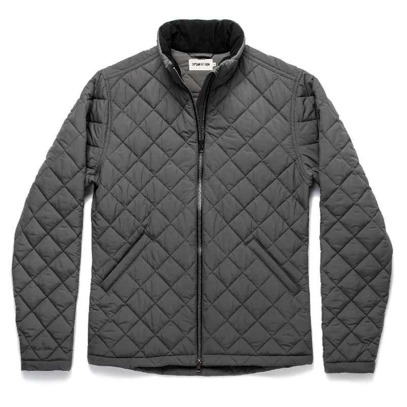 Fleece - lined men jackets for cold - weather commuting Lightweight men coats made of breathable fabric for spring and autumn The Vertical Jacket in Ash Fleece - lined men jackets for cold - weather commuting Lightweight men coats made of breathable fabric for spring and autumn The Vertical Jacket in Ash
