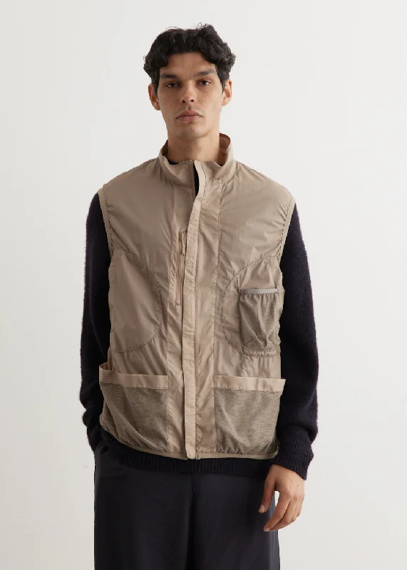 Performance - driven men jackets with breathable fabric for sports Men coats with a stand - up collar for a sleek and modern look Tech Reversible Wind Shield Vest Jacket Performance - driven men jackets with breathable fabric for sports Men coats with a stand - up collar for a sleek and modern look Tech Reversible Wind Shield Vest Jacket