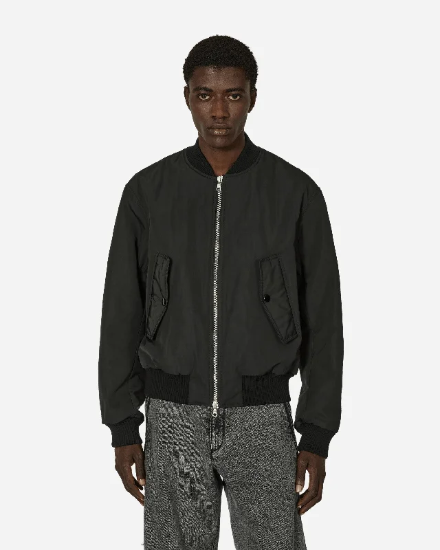 Windbreaker men jackets with UV protection for outdoor activities Long - line men coats reaching below the knee for maximum coverage Classic Bomber Jacket Black Windbreaker men jackets with UV protection for outdoor activities Long - line men coats reaching below the knee for maximum coverage Classic Bomber Jacket Black