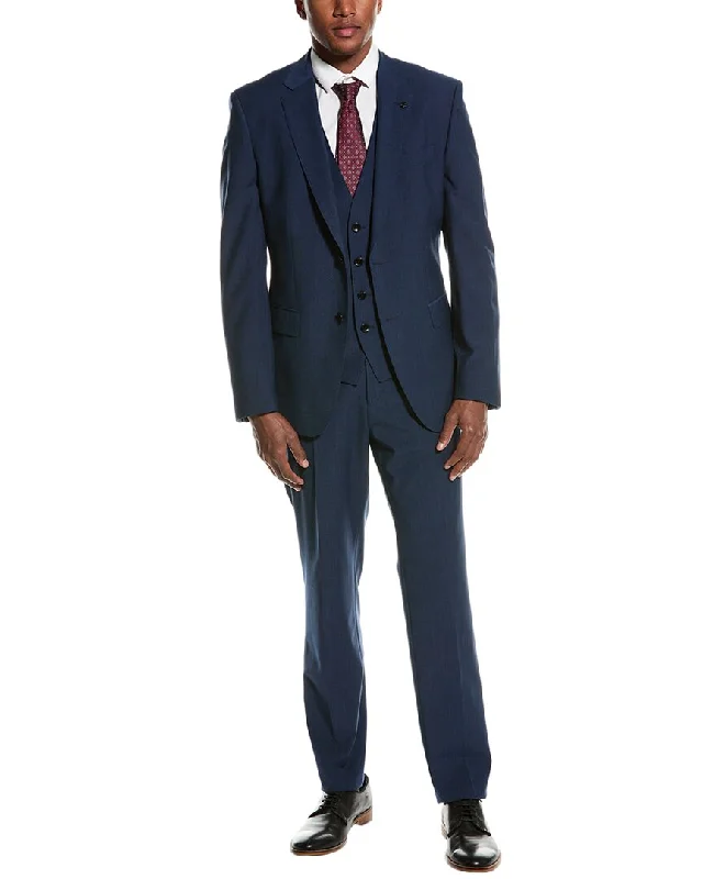Plus - size men jackets with adjustable drawstrings for a comfortable fit Men coats with a wind - resistant outer layer for blustery weather BOSS Hugo Boss 3pc Slim Fit Wool-Blend Suit Plus - size men jackets with adjustable drawstrings for a comfortable fit Men coats with a wind - resistant outer layer for blustery weather BOSS Hugo Boss 3pc Slim Fit Wool-Blend Suit