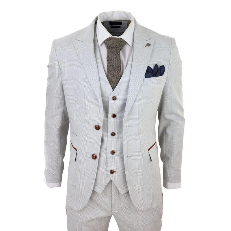Hooded men jackets with a detachable faux - fur trim for added warmth Men coats with a quilted pattern for added texture and warmth Mens Grey Stone 3 Piece Tweed Check Suit Hooded men jackets with a detachable faux - fur trim for added warmth Men coats with a quilted pattern for added texture and warmth Mens Grey Stone 3 Piece Tweed Check Suit