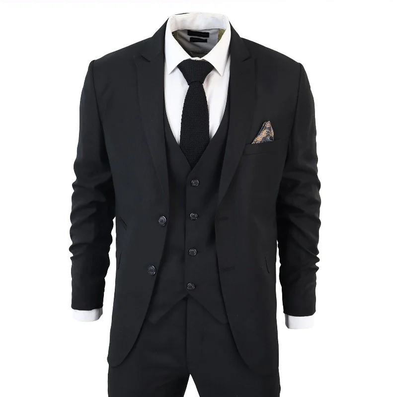Corduroy men jackets in earthy tones for a rustic charm Men coats with a water - resistant finish for light rain and splashes Mens IM1 Classic Plain Black 3 Piece Suit Corduroy men jackets in earthy tones for a rustic charm Men coats with a water - resistant finish for light rain and splashes Mens IM1 Classic Plain Black 3 Piece Suit
