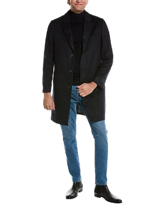Denim men jackets with embroidered patches for a personalized touch Men coats with a detachable faux - fur collar for a trendy and warm touch Paisley & Gray Notch Wool-Blend Topcoat Denim men jackets with embroidered patches for a personalized touch Men coats with a detachable faux - fur collar for a trendy and warm touch Paisley & Gray Notch Wool-Blend Topcoat