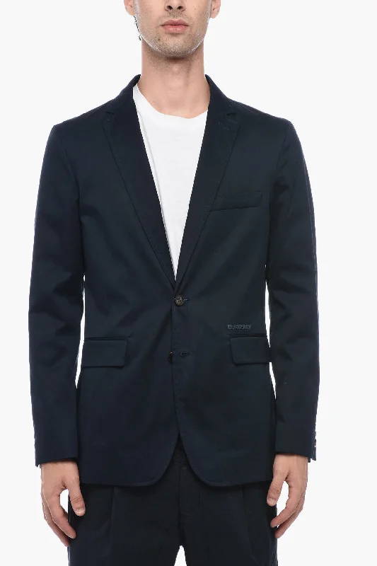 Performance - driven men jackets with breathable fabric for sports Men coats with a stand - up collar for a sleek and modern look Burberry Single Breasted Blazer With Flap Pockets Performance - driven men jackets with breathable fabric for sports Men coats with a stand - up collar for a sleek and modern look Burberry Single Breasted Blazer With Flap Pockets