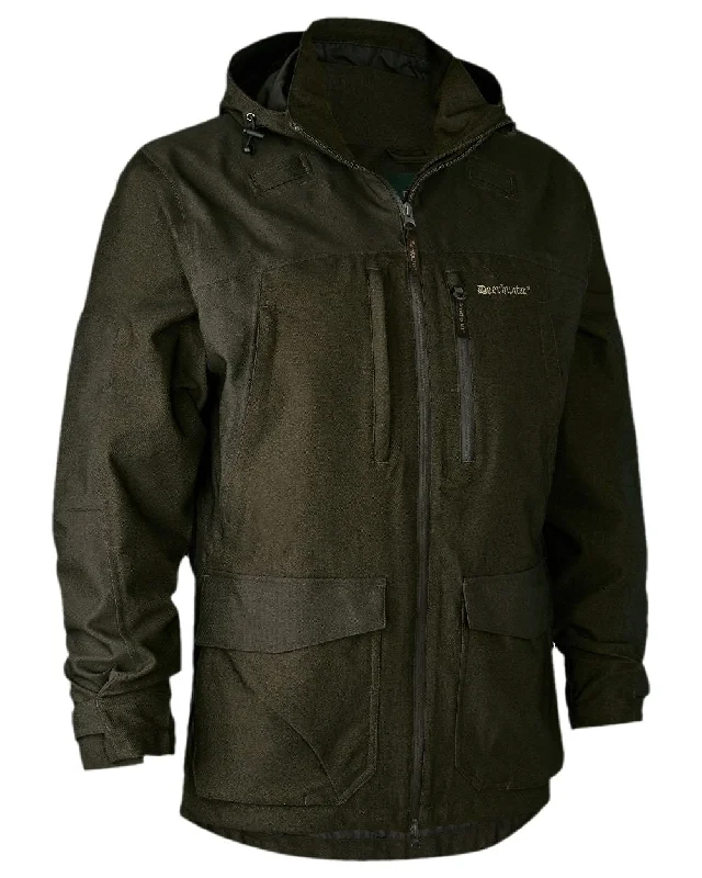 Denim men jackets with embroidered patches for a personalized touch Men coats with a detachable faux - fur collar for a trendy and warm touch Deerhunter Chasse Jacket