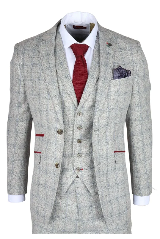 Stretch - fabric men jackets for unrestricted movement during workouts Men coats with a quick - drying feature for active lifestyles Andrew 3 Piece Checked Suit Stretch - fabric men jackets for unrestricted movement during workouts Men coats with a quick - drying feature for active lifestyles Andrew 3 Piece Checked Suit