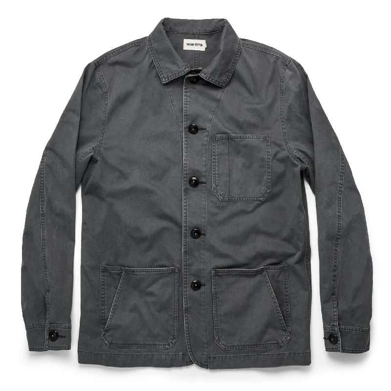 Performance - driven men jackets with breathable fabric for sports Men coats with a stand - up collar for a sleek and modern look The Ojai Jacket in Washed Charcoal Performance - driven men jackets with breathable fabric for sports Men coats with a stand - up collar for a sleek and modern look The Ojai Jacket in Washed Charcoal