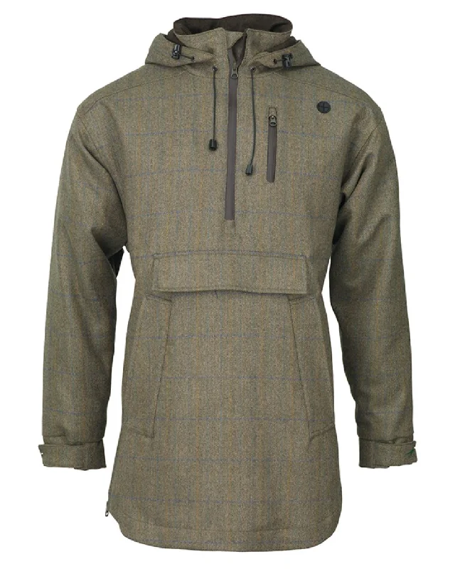 Plus - size men jackets with adjustable drawstrings for a comfortable fit Men coats with a wind - resistant outer layer for blustery weather Laksen Laird Tweed Smock with CTX Plus - size men jackets with adjustable drawstrings for a comfortable fit Men coats with a wind - resistant outer layer for blustery weather Laksen Laird Tweed Smock with CTX