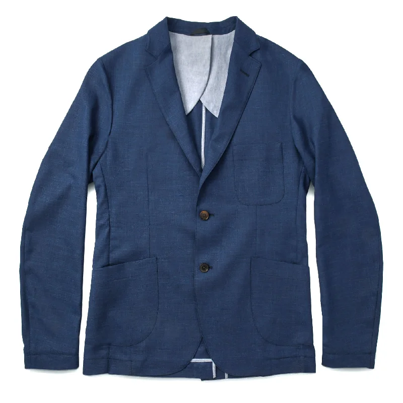 Stretch - fabric men jackets for unrestricted movement during workouts Men coats with a quick - drying feature for active lifestyles The Telegraph Jacket in Cobalt Stretch - fabric men jackets for unrestricted movement during workouts Men coats with a quick - drying feature for active lifestyles The Telegraph Jacket in Cobalt
