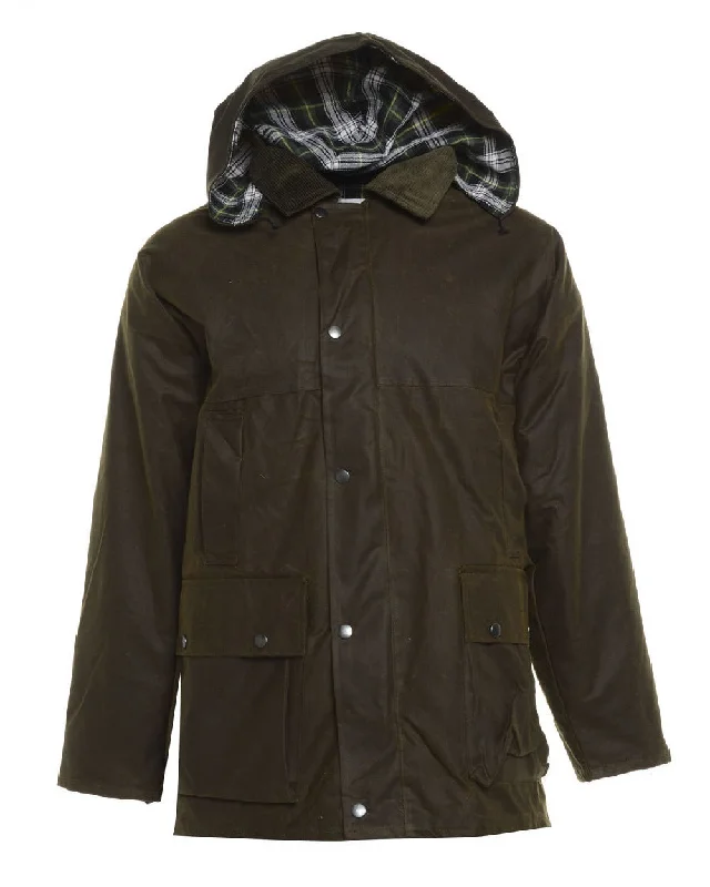 Tailored men jackets to pair with formal trousers for business meetings Men coats with a drawstring waist for a customizable fit Bronte Wax Cotton Jacket Tailored men jackets to pair with formal trousers for business meetings Men coats with a drawstring waist for a customizable fit Bronte Wax Cotton Jacket