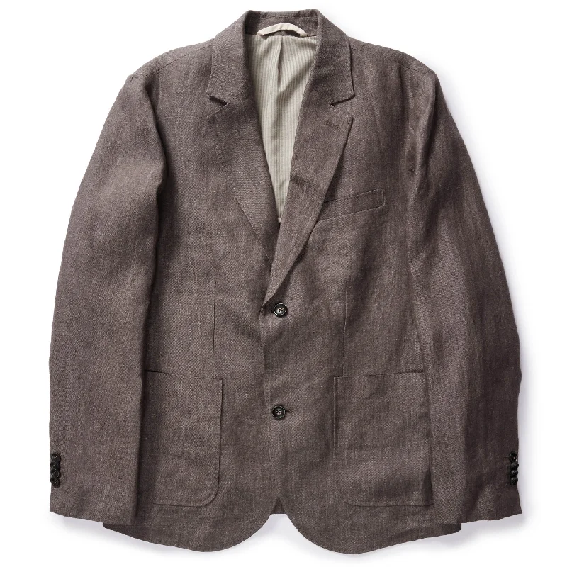 Slim - fit leather men jackets with a distressed finish for a rugged look Stylish men coats with a double - breasted design for a formal look The Sheffield Sportcoat in Cocoa Linen Slim - fit leather men jackets with a distressed finish for a rugged look Stylish men coats with a double - breasted design for a formal look The Sheffield Sportcoat in Cocoa Linen
