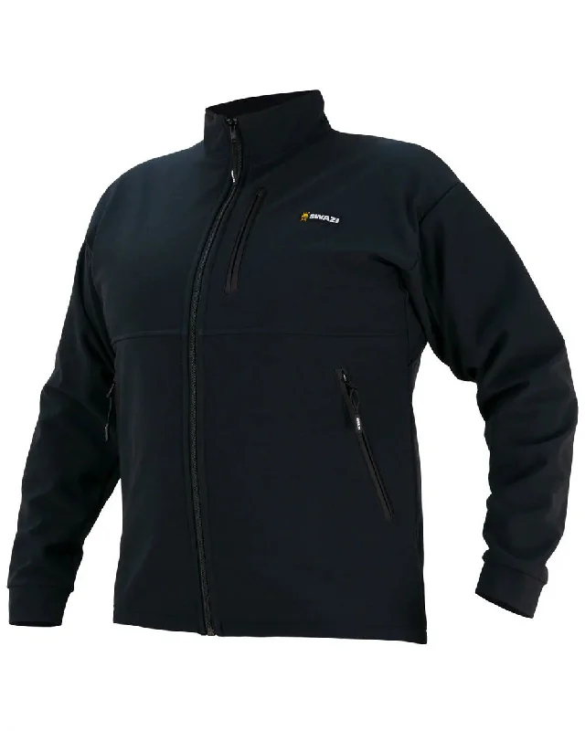 Lightweight men jackets made from recycled nylon for eco - friendly travel Men coats with a contrasting trim for a fashion - forward aesthetic Swazi Mens Assegai Jacket
