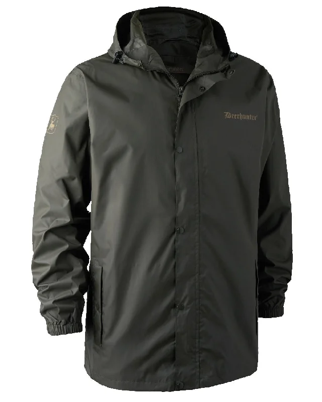 Performance - driven men jackets with breathable fabric for sports Men coats with a stand - up collar for a sleek and modern look Deerhunter Survivor Packable Rain Jacket Performance - driven men jackets with breathable fabric for sports Men coats with a stand - up collar for a sleek and modern look Deerhunter Survivor Packable Rain Jacket
