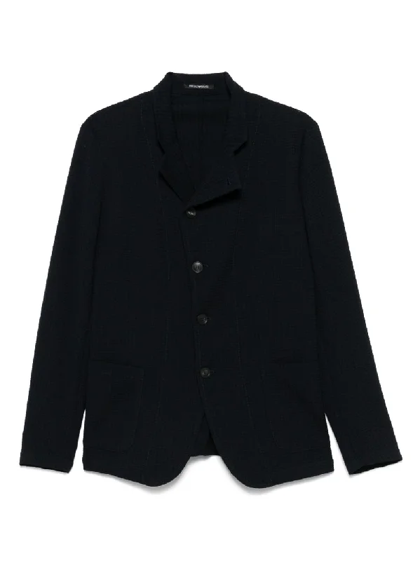 Lightweight men jackets made from recycled nylon for eco - friendly travel Men coats with a contrasting trim for a fashion - forward aesthetic Emporio Armani Men's Jackets blue Lightweight men jackets made from recycled nylon for eco - friendly travel Men coats with a contrasting trim for a fashion - forward aesthetic Emporio Armani Men's Jackets blue