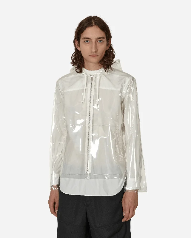 Down - filled men jackets in bright colors for winter fashion Waterproof men coats with taped seams for heavy rain and snow days Clear Hooded Jacket White Down - filled men jackets in bright colors for winter fashion Waterproof men coats with taped seams for heavy rain and snow days Clear Hooded Jacket White